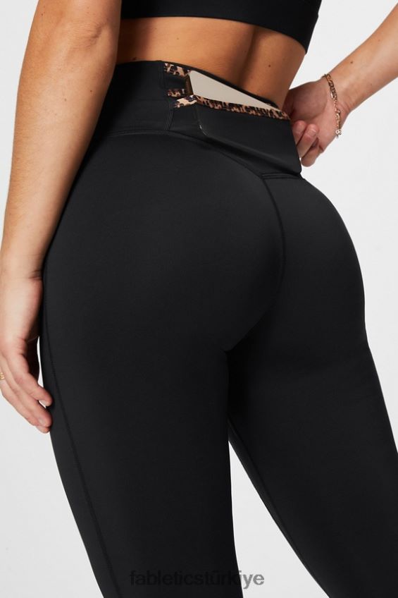 tr Fabletics kadınlar trinity motion365+ yüksek belli tayt siyah/dalgalı çita 40R06B954
