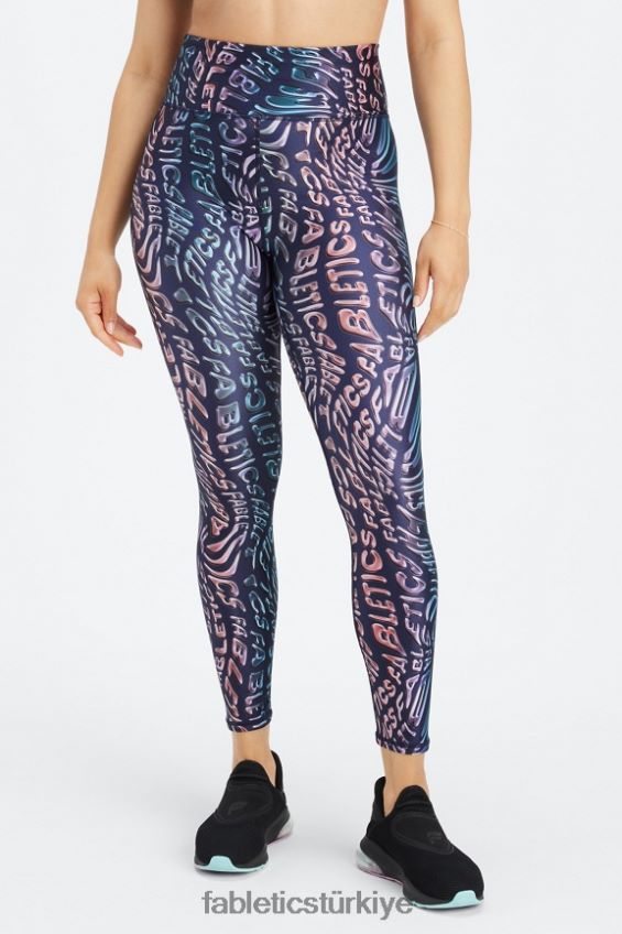 tr Fabletics kadınlar ultra yüksek belli parlak 7/8 tayt zihin erimesi 40R06B1078