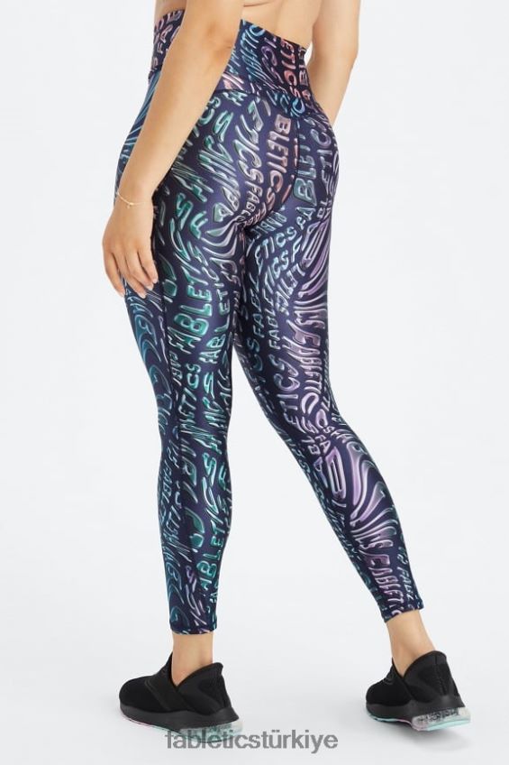 tr Fabletics kadınlar ultra yüksek belli parlak 7/8 tayt zihin erimesi 40R06B1078
