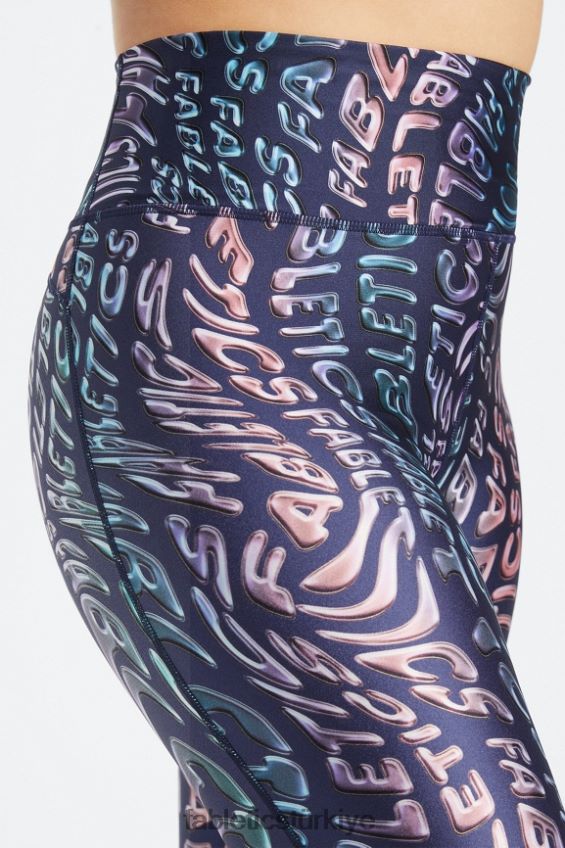 tr Fabletics kadınlar ultra yüksek belli parlak 7/8 tayt zihin erimesi 40R06B1078