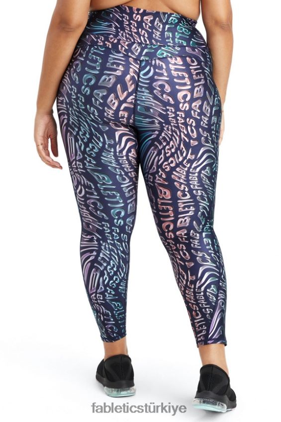 tr Fabletics kadınlar ultra yüksek belli parlak 7/8 tayt zihin erimesi 40R06B1079
