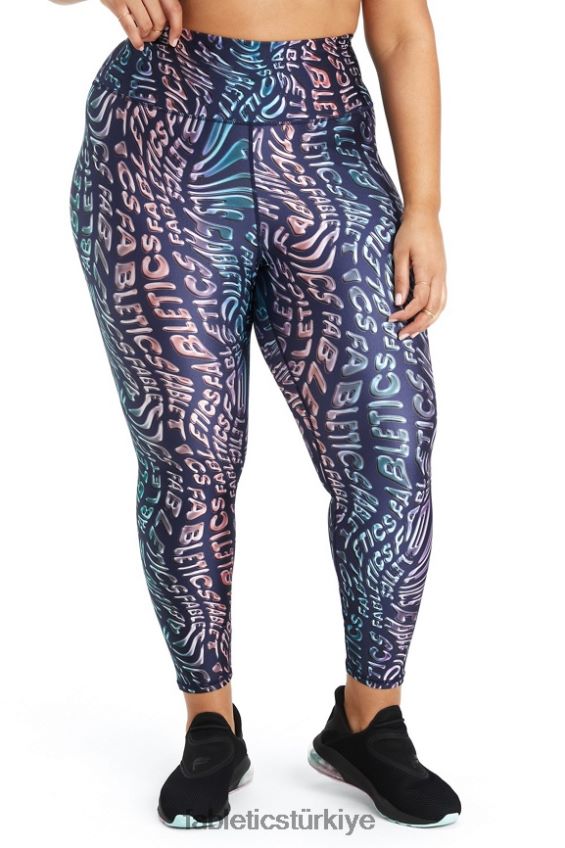 tr Fabletics kadınlar ultra yüksek belli parlak 7/8 tayt zihin erimesi 40R06B1079