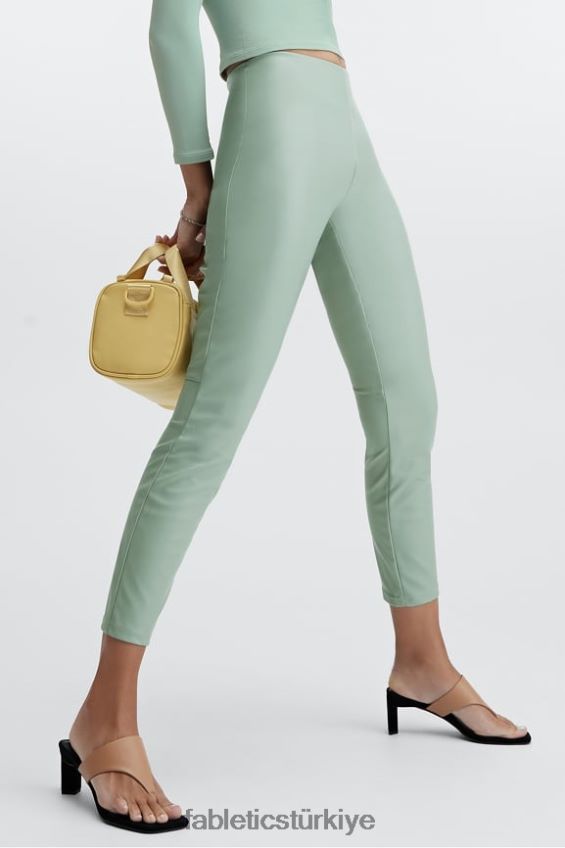 tr Fabletics kadınlar vegan deri yüksek belli tayt tozlu bahçe 40R06B1129