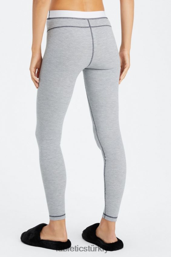 tr Fabletics kadınlar waffle tozluk klasik gri melanj/beyaz 40R06B1085