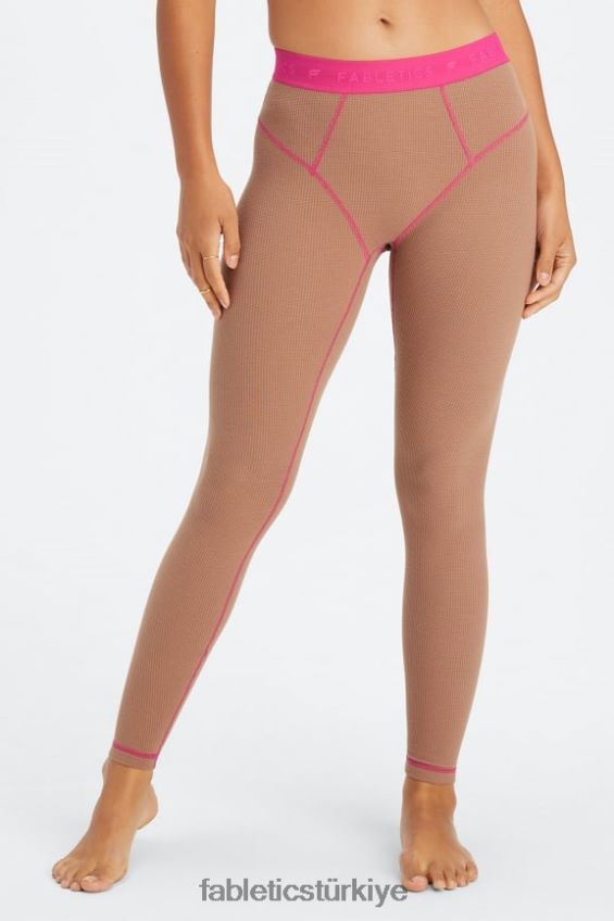 tr Fabletics kadınlar waffle tozluk oyuncak/fuşya 40R06B1084