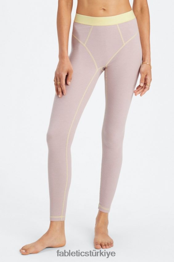 tr Fabletics kadınlar waffle tozluk sessiz leylak rengi/tereyağı 40R06B1083
