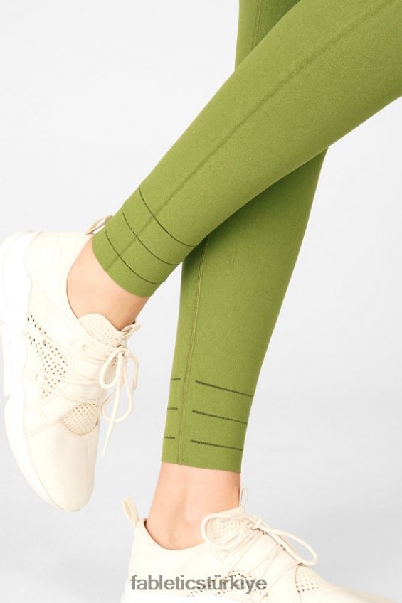 tr Fabletics kadınlar yüksek belli, heykel örgülü toprak tayt fesleğen/boz 40R06B1313