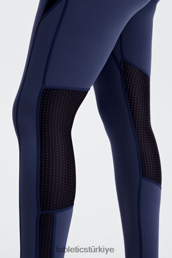 tr Fabletics kadınlar yüksek belli motion365 döndürme 7/8 en derin deniz/siyah 40R06B1229