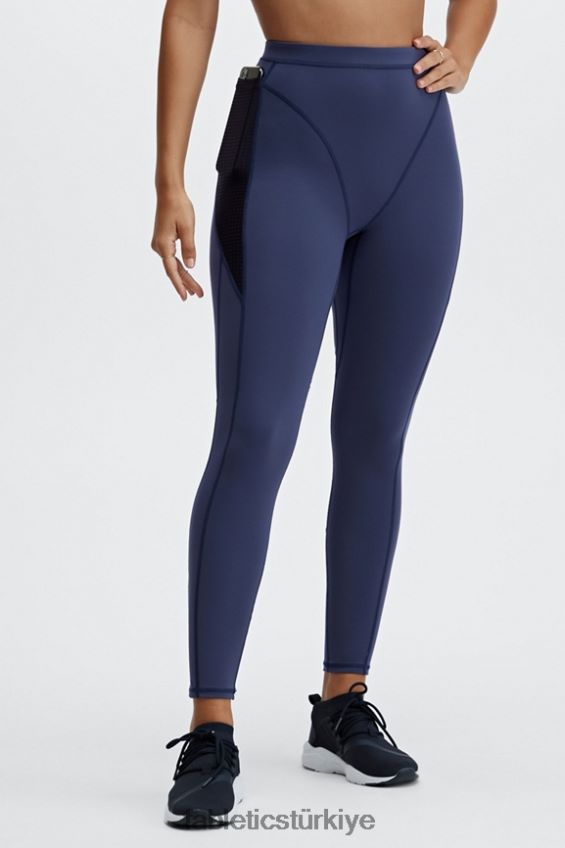 tr Fabletics kadınlar yüksek belli motion365 döndürme 7/8 en derin deniz/siyah 40R06B1229