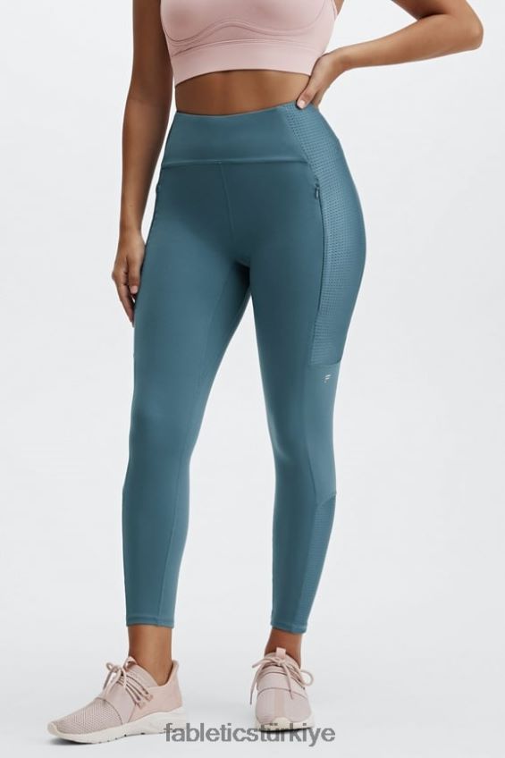 tr Fabletics kadınlar yüksek belli motion365 koşu 7/8 gerçek turkuaz 40R06B1227