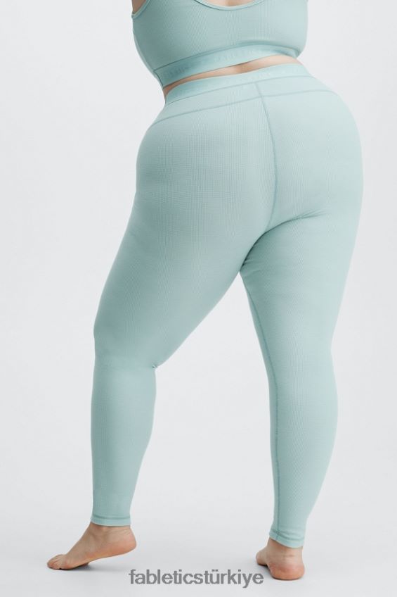 tr Fabletics kadınlar yüksek belli tayt gümüşçü logosu 40R06B1209