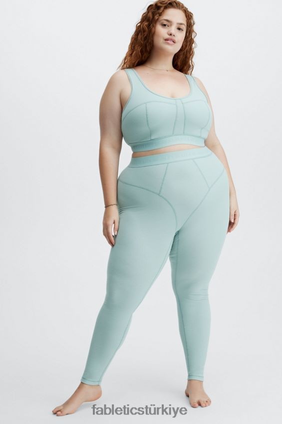 tr Fabletics kadınlar yüksek belli tayt gümüşçü logosu 40R06B1209