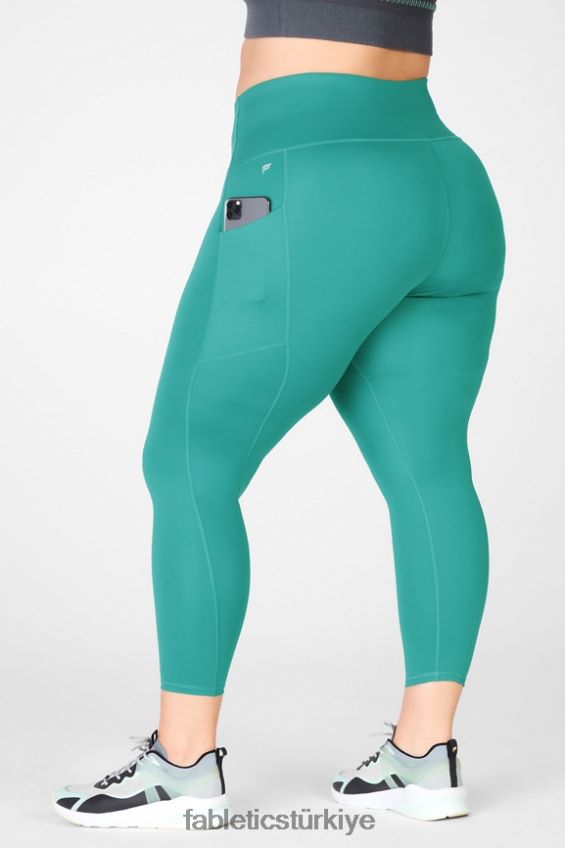 tr Fabletics kadınlar yüksek belli ultra cool parlatıcı panel huzur/yumuşak çam 40R06B1329