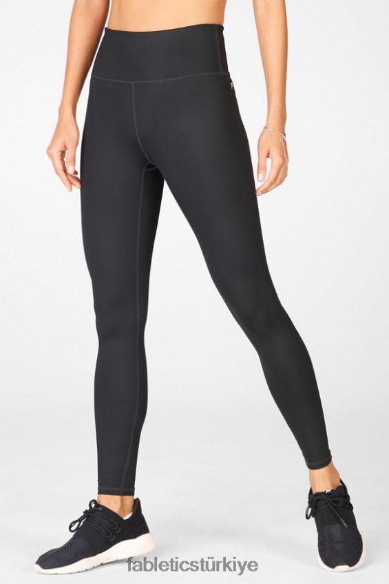 tr Fabletics kadınlar yüksek belli ultra cool tayt siyah parlaklık 40R06B1286