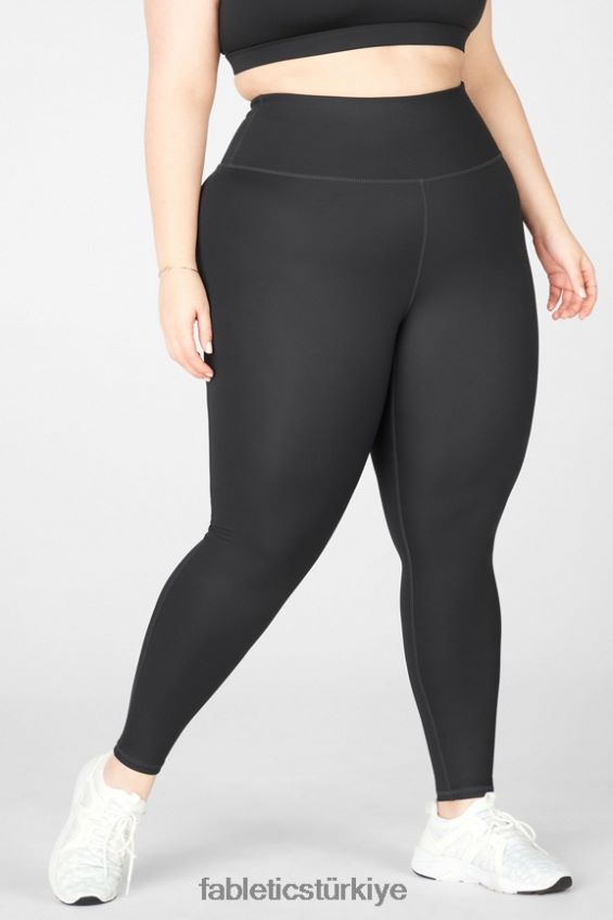 tr Fabletics kadınlar yüksek belli ultra cool tayt siyah parlaklık 40R06B1287