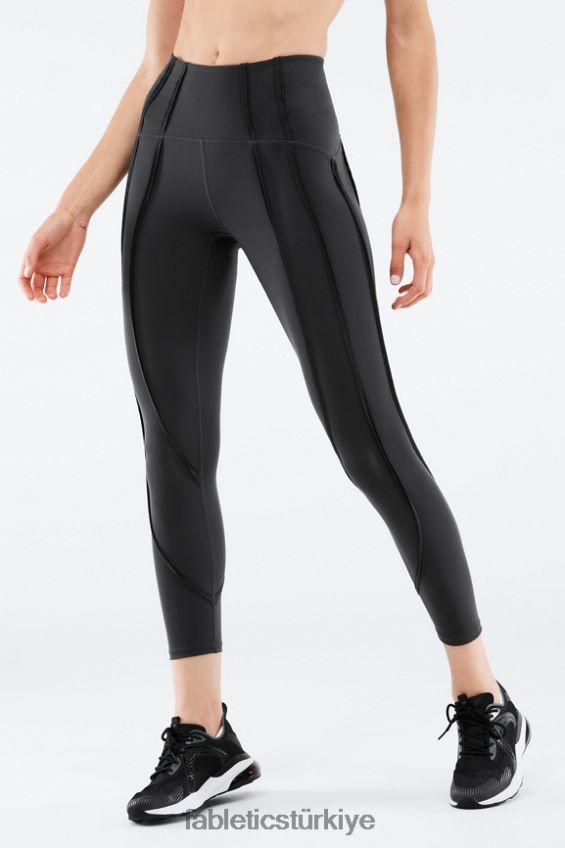 tr Fabletics kadınlar yüksek belli ultralüks kontur 7/8 hayalet/siyah 40R06B1271