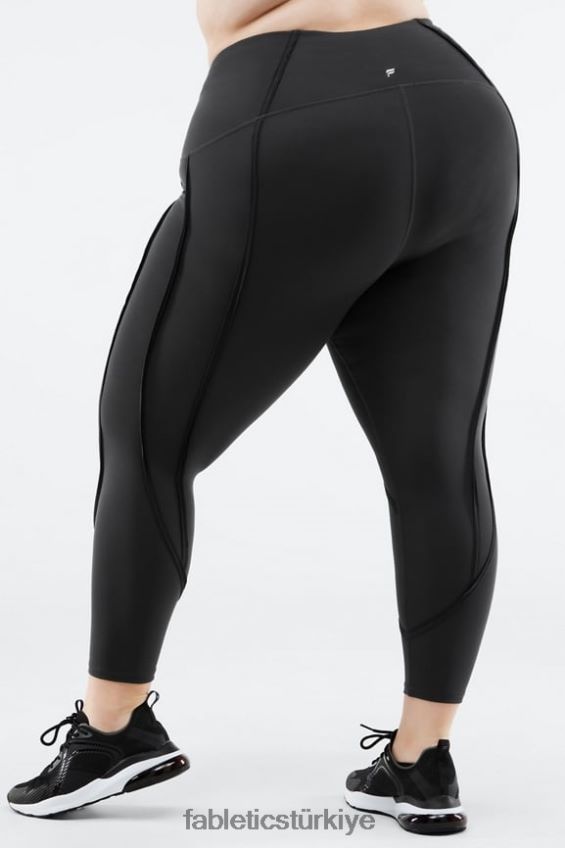 tr Fabletics kadınlar yüksek belli ultralüks kontur 7/8 hayalet/siyah 40R06B1272