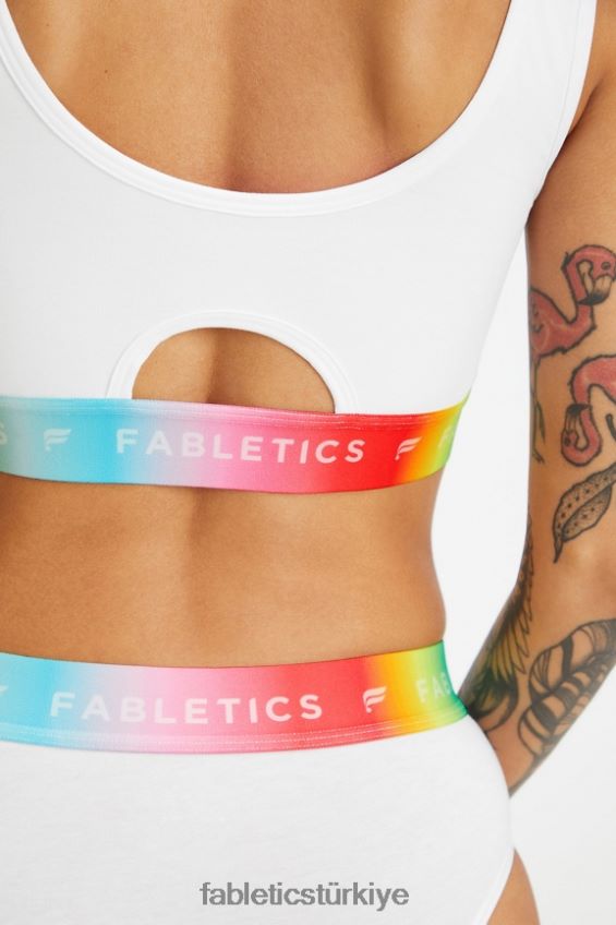 tr Fabletics kadınlar 7/24 gurur salonu bralet beyaz 40R06B1582