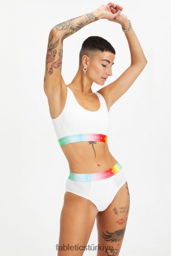 tr Fabletics kadınlar 7/24 gurur salonu bralet beyaz 40R06B1582