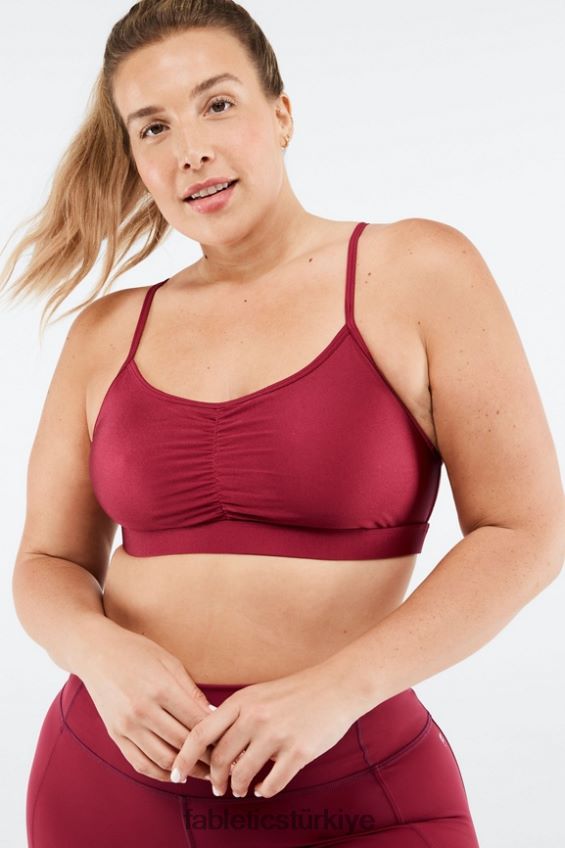 tr Fabletics kadınlar adley düşük etkili spor sutyeni kiraz patlaması parlaklık 40R06B1654