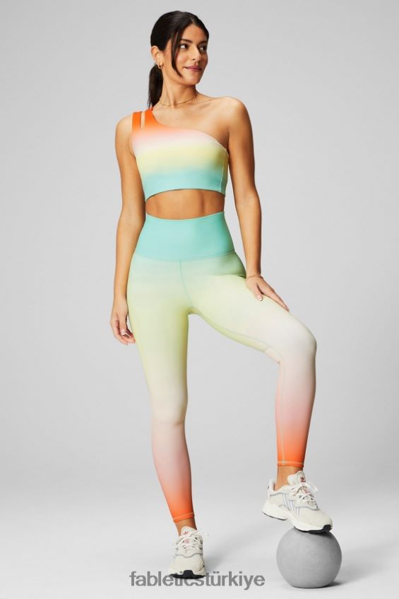 tr Fabletics kadınlar asimetrik çift askılı midi sütyen bütün gün ombre 40R06B1485