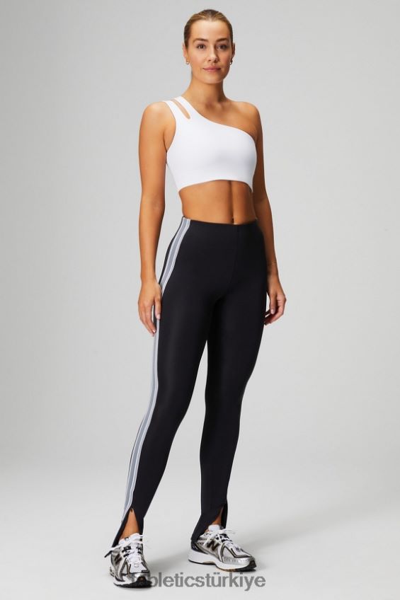 tr Fabletics kadınlar asimetrik çift askılı midi sütyen klasik beyaz 40R06B1487