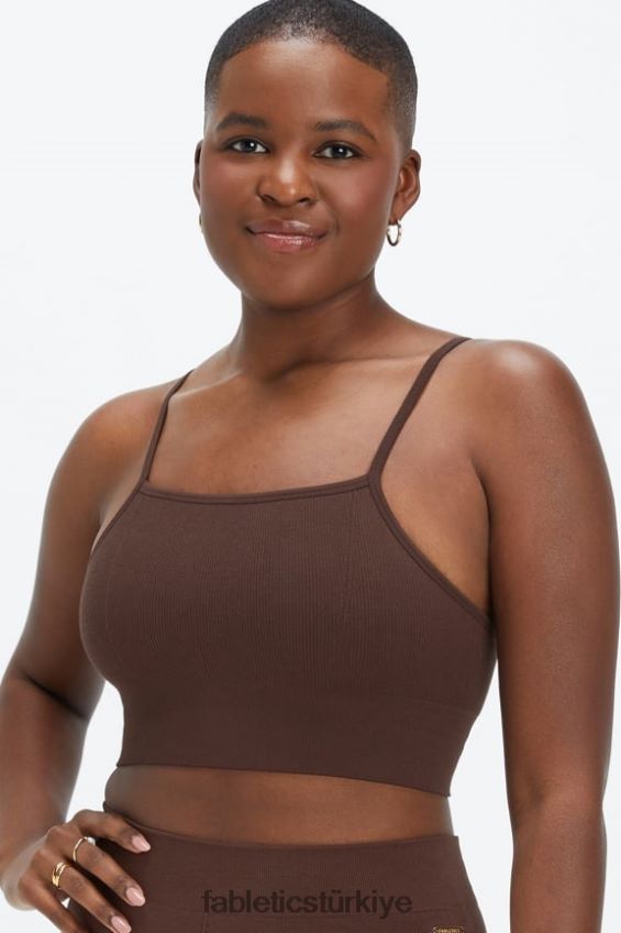 tr Fabletics kadınlar bulut dikişsiz midi bralet Hindiba kahvesi 40R06B1512