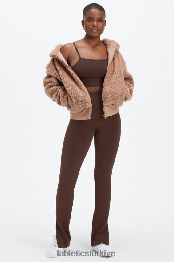 tr Fabletics kadınlar bulut dikişsiz midi bralet Hindiba kahvesi 40R06B1512