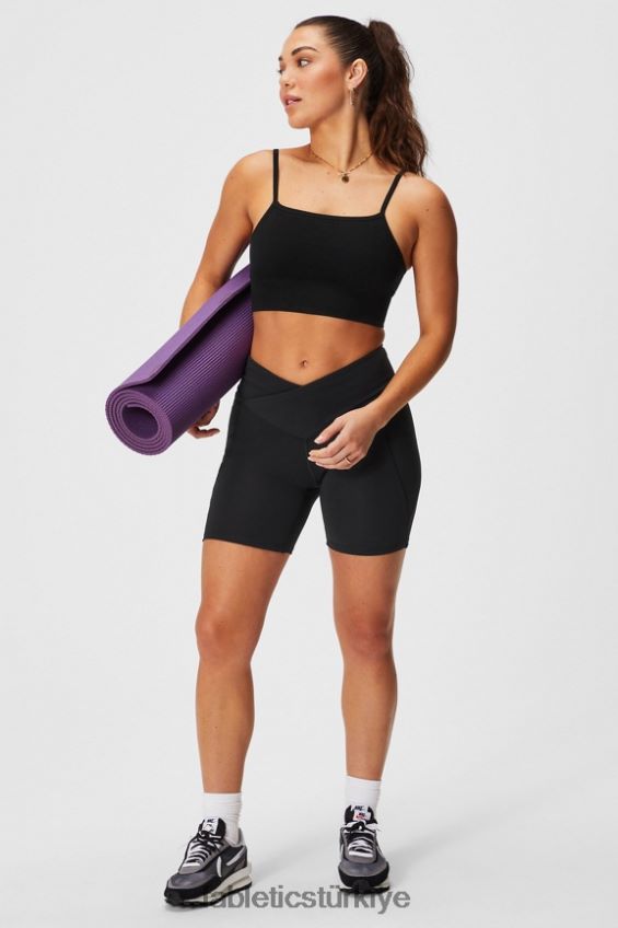 tr Fabletics kadınlar bulut dikişsiz midi bralet siyah 40R06B1510