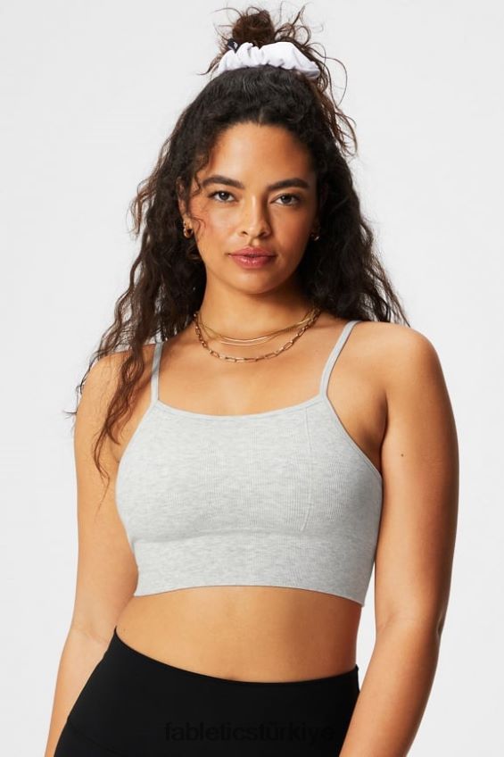 tr Fabletics kadınlar bulut dikişsiz midi bralet yumuşak melanj grisi 40R06B1508