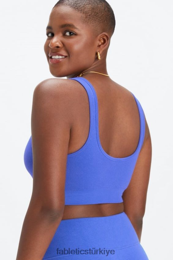 tr Fabletics kadınlar bulut dikişsiz yuvarlak arka sütyen piscina/la logo çubuğu 40R06B1484