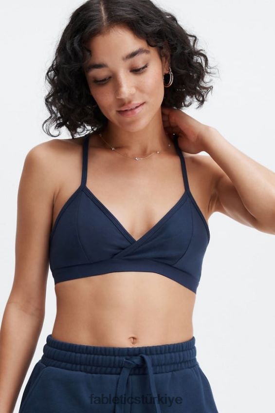 tr Fabletics kadınlar canlı yarışçı sırtı bralet derin donanma 40R06B1555