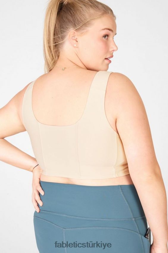 tr Fabletics kadınlar charolette düşük etkili spor sutyeni bal sütü 40R06B1692