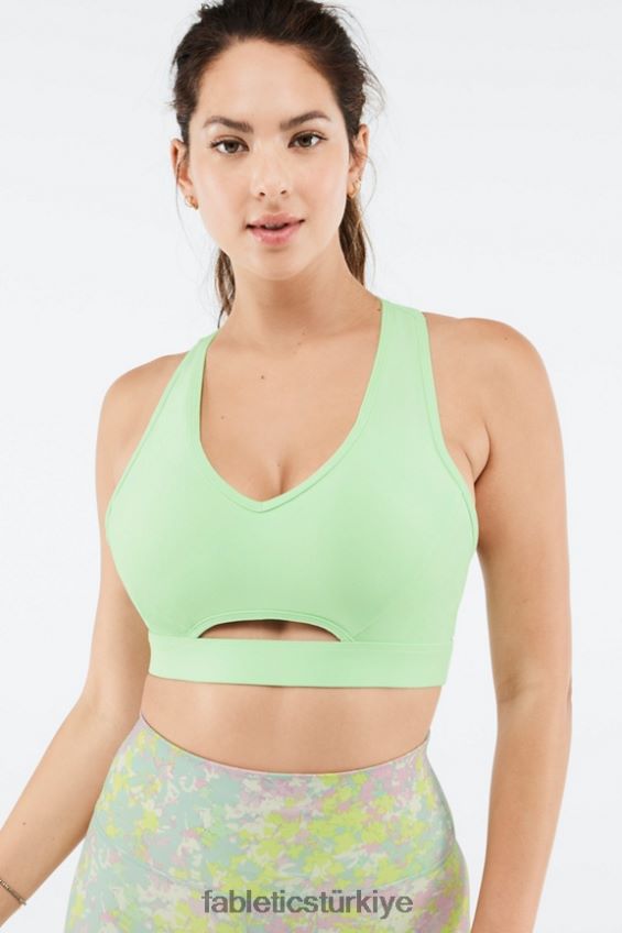 tr Fabletics kadınlar düşük etkili anahtar deliği spor sutyeni aloe 40R06B1491