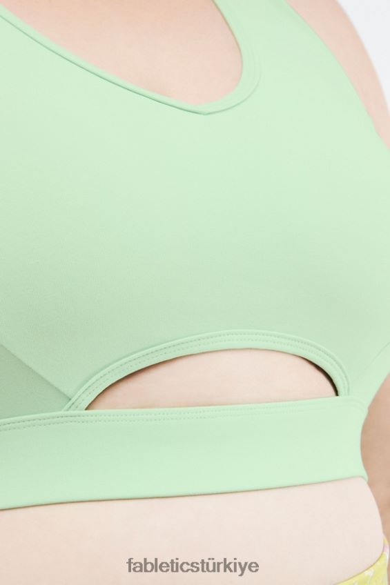 tr Fabletics kadınlar düşük etkili anahtar deliği spor sutyeni aloe 40R06B1492