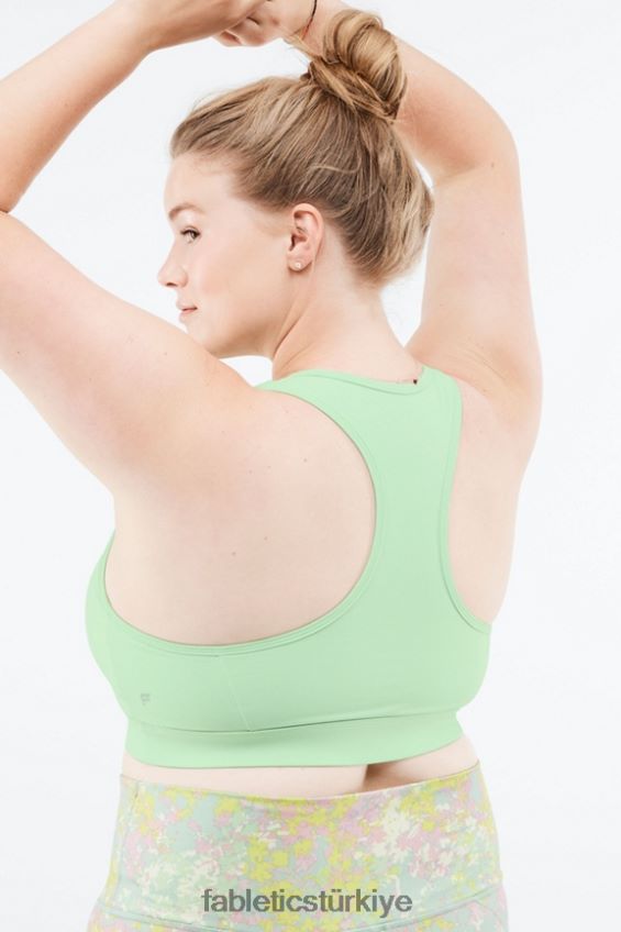 tr Fabletics kadınlar düşük etkili anahtar deliği spor sutyeni aloe 40R06B1492