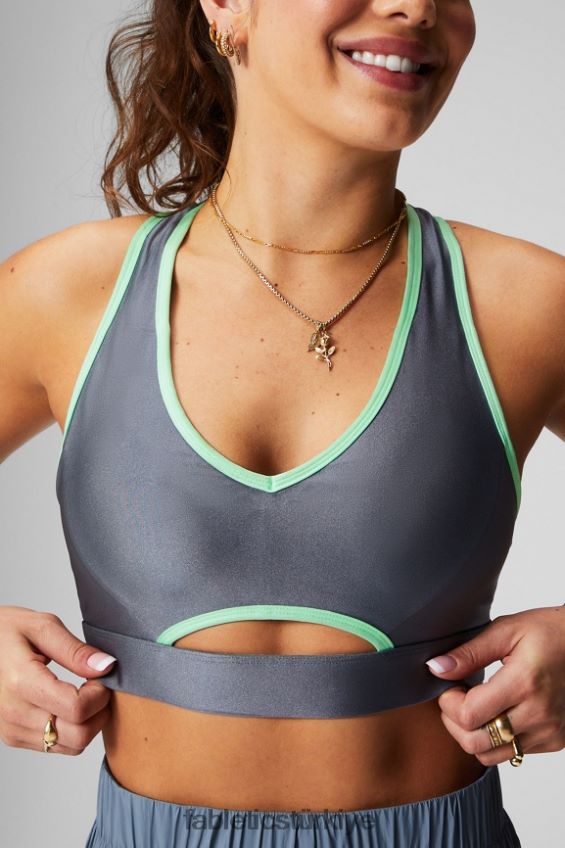 tr Fabletics kadınlar düşük etkili anahtar deliği spor sutyeni fırtına bulutu/şekerli kireç parlatıcısı 40R06B1489