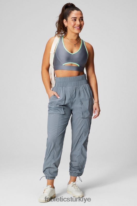tr Fabletics kadınlar düşük etkili anahtar deliği spor sutyeni fırtına bulutu/şekerli kireç parlatıcısı 40R06B1489