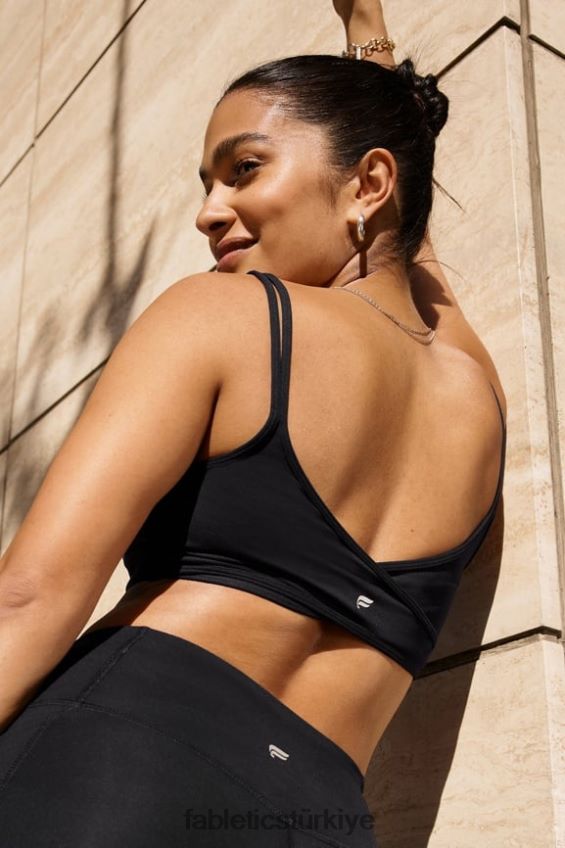 tr Fabletics kadınlar düşük etkili çapraz sütyen siyah 40R06B1520