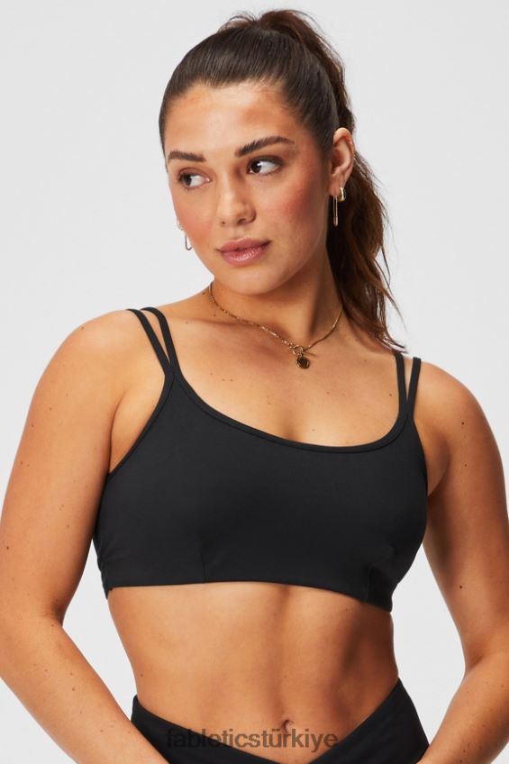 tr Fabletics kadınlar düşük etkili çapraz sütyen siyah 40R06B1520