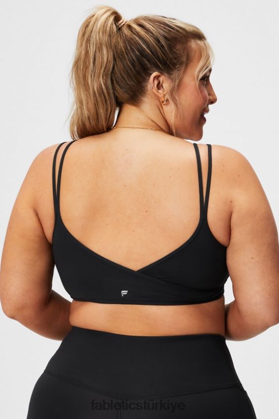 tr Fabletics kadınlar düşük etkili çapraz sütyen siyah 40R06B1521