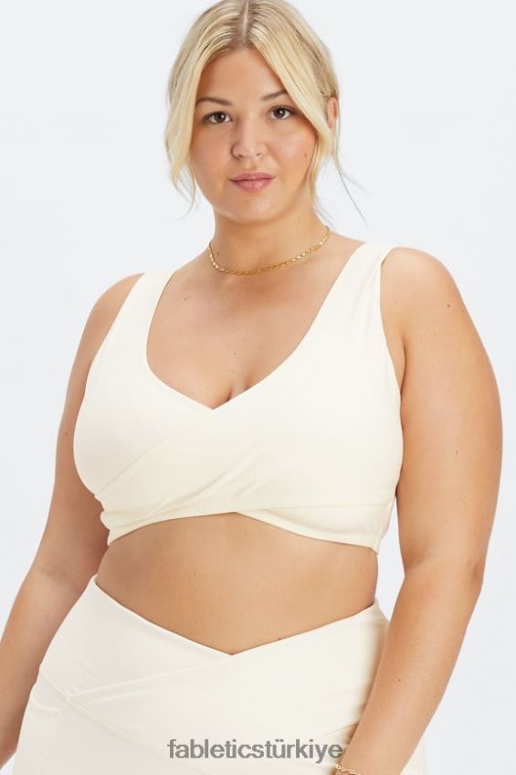 tr Fabletics kadınlar düşük etkili çapraz spor sutyeni ak balıkçıl 40R06B1517