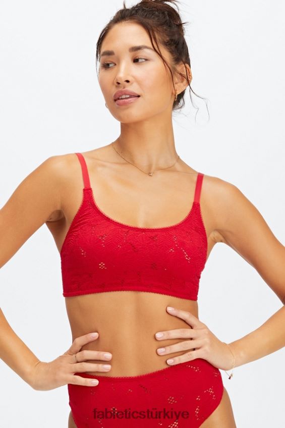 tr Fabletics kadınlar dikişsiz dantel bralet Tatlı Kiraz 40R06B1524