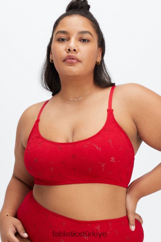 tr Fabletics kadınlar dikişsiz dantel bralet Tatlı Kiraz 40R06B1525