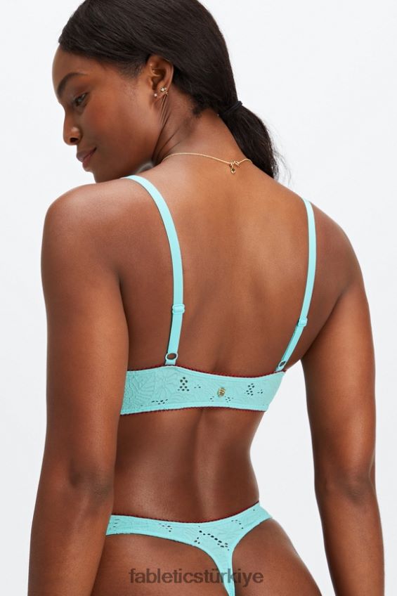 tr Fabletics kadınlar dikişsiz dantel bralet kristal dalga/tatlı kiraz 40R06B1523