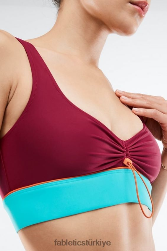tr Fabletics kadınlar fiona düşük etkili spor sutyeni tuğla/çoklu 40R06B1651