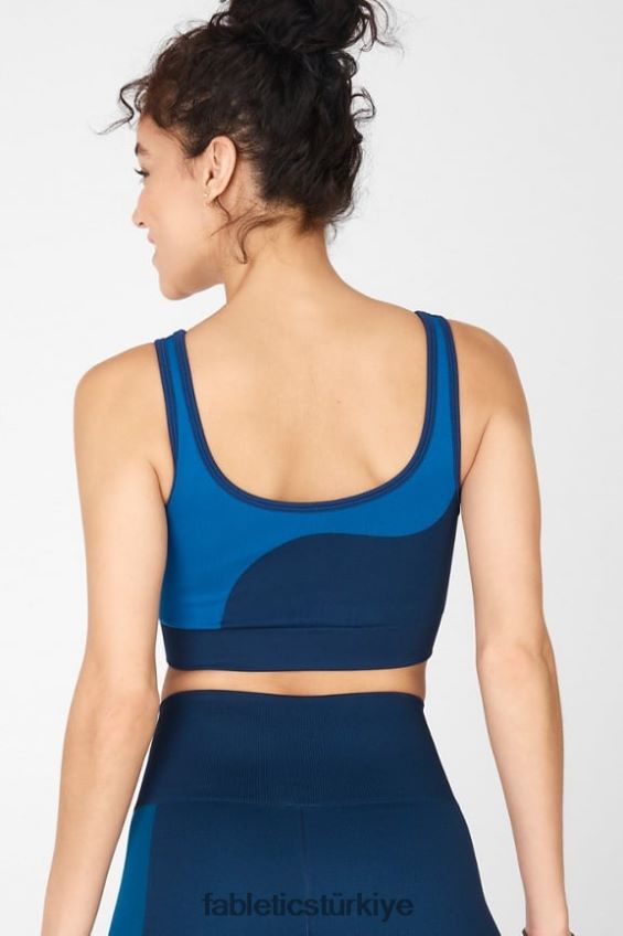 tr Fabletics kadınlar güneşli ters çevrilebilir düşük etkili spor sutyeni gece yarısı donanması/sıçrama 40R06B1663