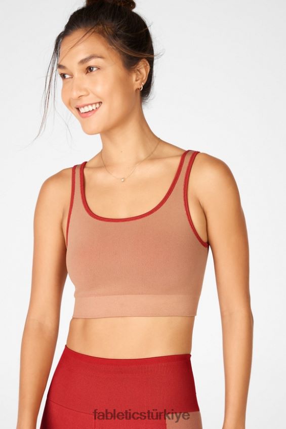 tr Fabletics kadınlar güneşli ters çevrilebilir düşük etkili spor sutyeni yüksek kırmızı/akçaağaç 40R06B1662