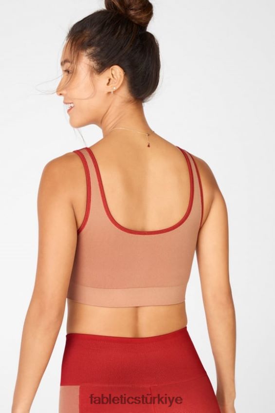 tr Fabletics kadınlar güneşli ters çevrilebilir düşük etkili spor sutyeni yüksek kırmızı/akçaağaç 40R06B1662