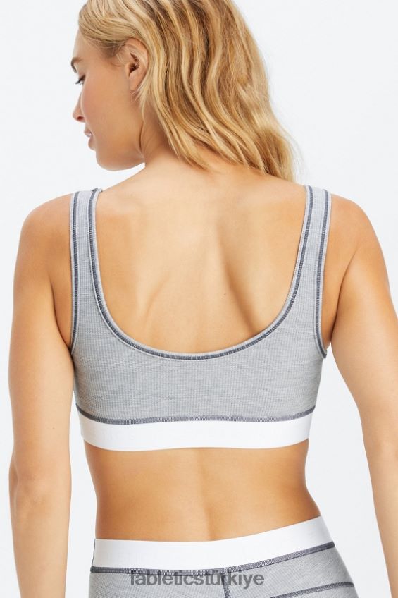 tr Fabletics kadınlar gözleme sutyen klasik gri melanj/beyaz 40R06B1535